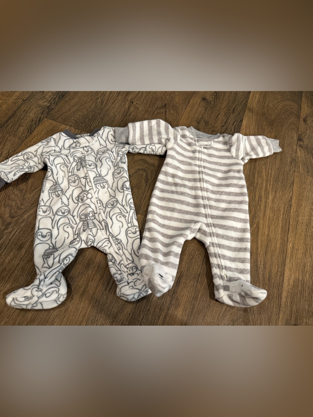 Simple Joys by Carter’s- Fleece- Two Way Zipper- Sleepers- Set of 2- Newborn